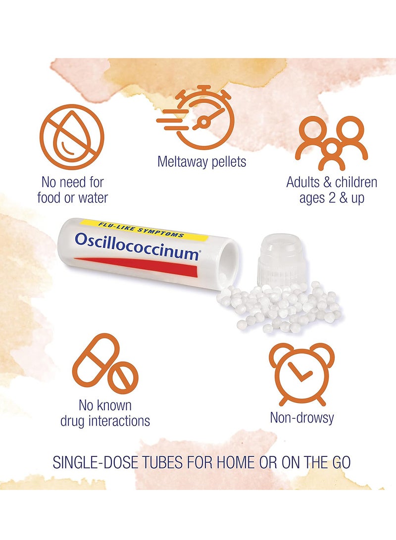 Pack Of 30 Oscillococcinum Doses For Relief From Flu-Like Symptoms Of Body Aches, Headache, Fever, Chill  And Fatigue