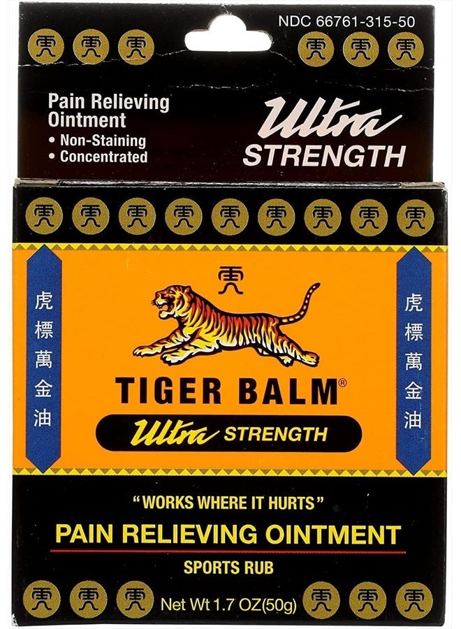 Sport Rub Pain Relieving Ointment, Ultra Strength 1.70 oz (Pack of 4)