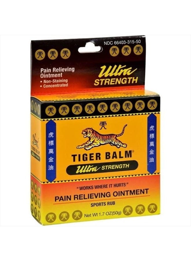 Sport Rub Pain Relieving Ointment, Ultra Strength 1.70 oz (Pack of 4)