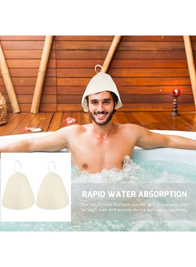3 Pieces Sauna Hats Banya Hair Care Bonnet