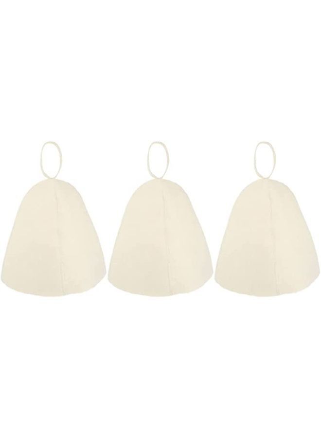 3 Pieces Sauna Hats Banya Hair Care Bonnet