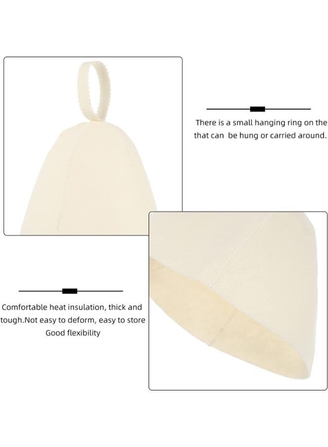 3 Pieces Sauna Hats Banya Hair Care Bonnet
