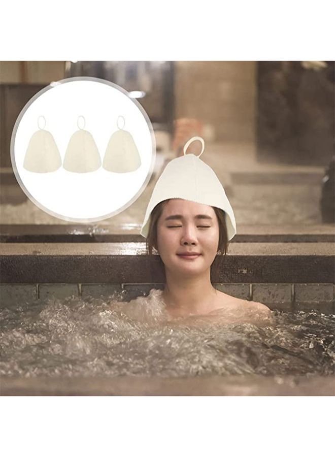 3 Pieces Sauna Hats Banya Hair Care Bonnet