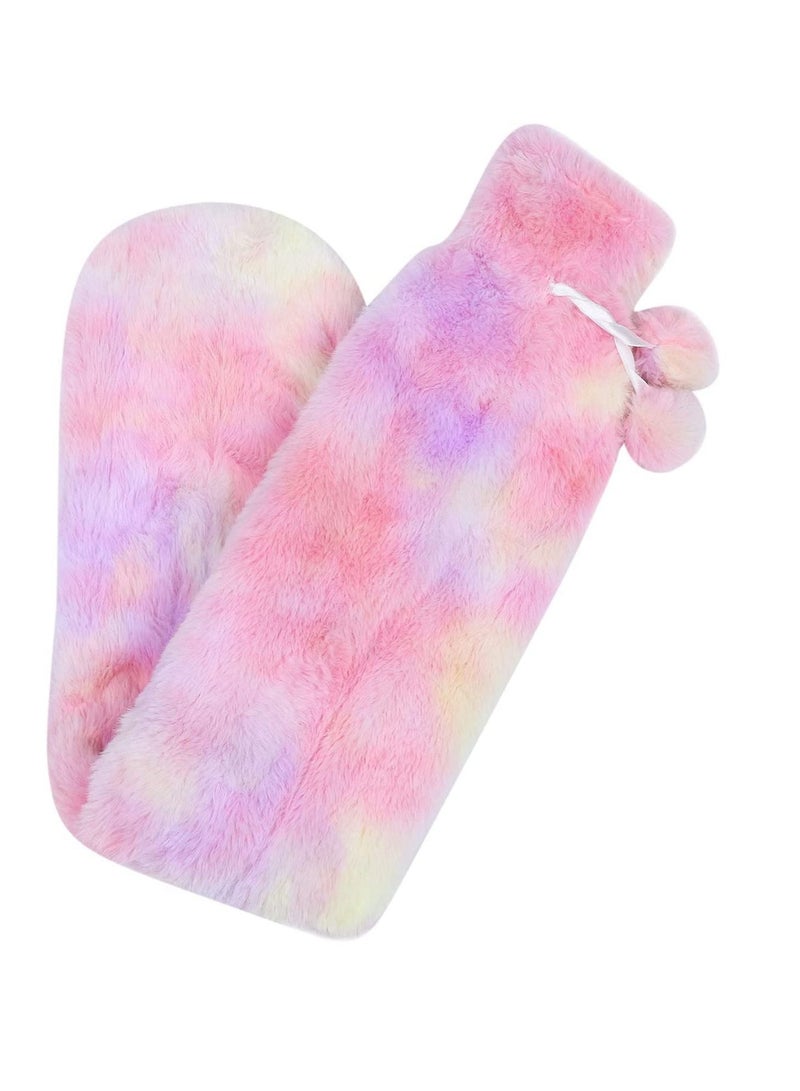 Long Hot Water Bottle Bed Warm Waist Warm Back Hot Water Bottle Rubber Hot Water Bottles Thermal Bags Long Strip Water Bags for Pain Relief Back Hand Legs 2L