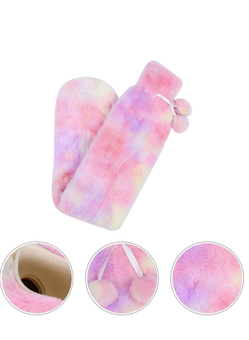 Long Hot Water Bottle Bed Warm Waist Warm Back Hot Water Bottle Rubber Hot Water Bottles Thermal Bags Long Strip Water Bags for Pain Relief Back Hand Legs 2L