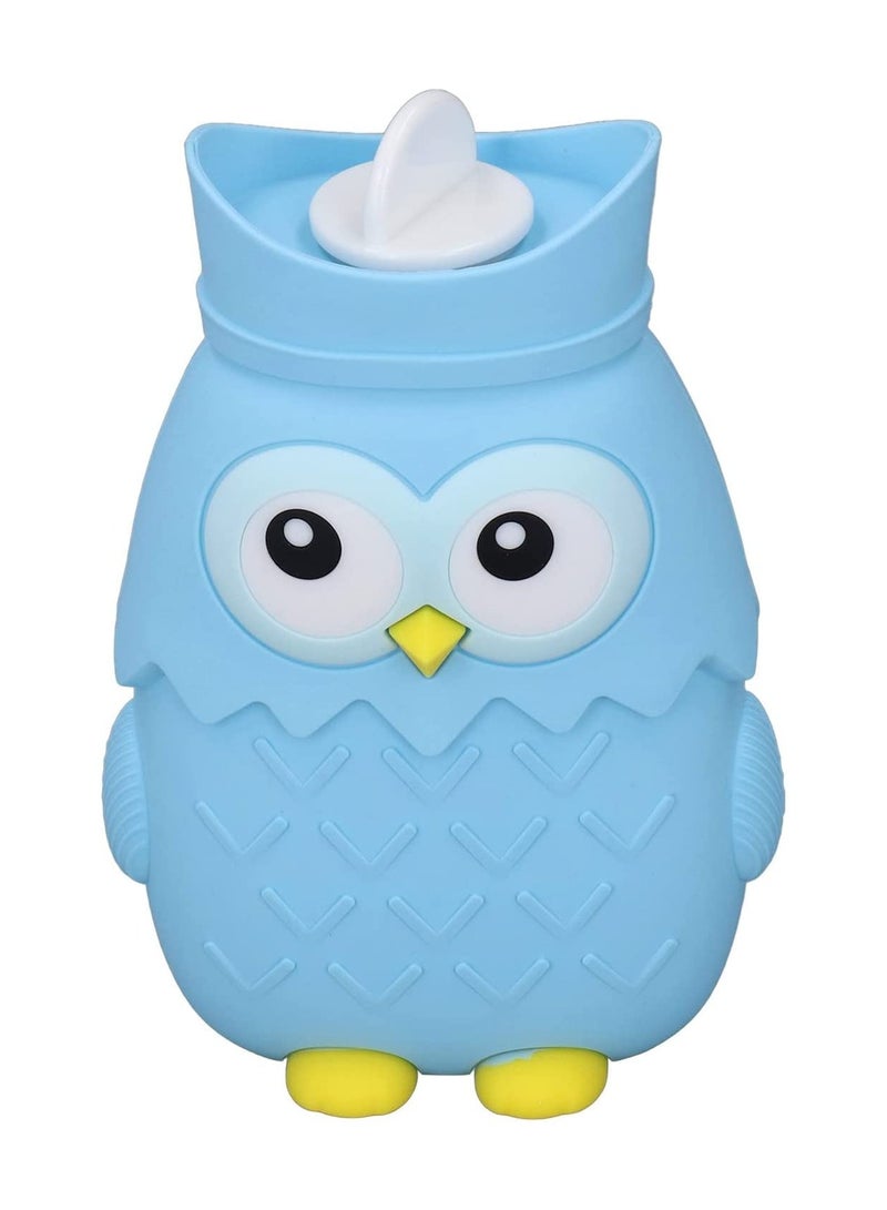 Hot Water Bag Cartoon Silicone Portable Heat Preservation Warm Winter Water Filled Heating Bottle Small Lovely and Reusable Microwave Oven Heating Available