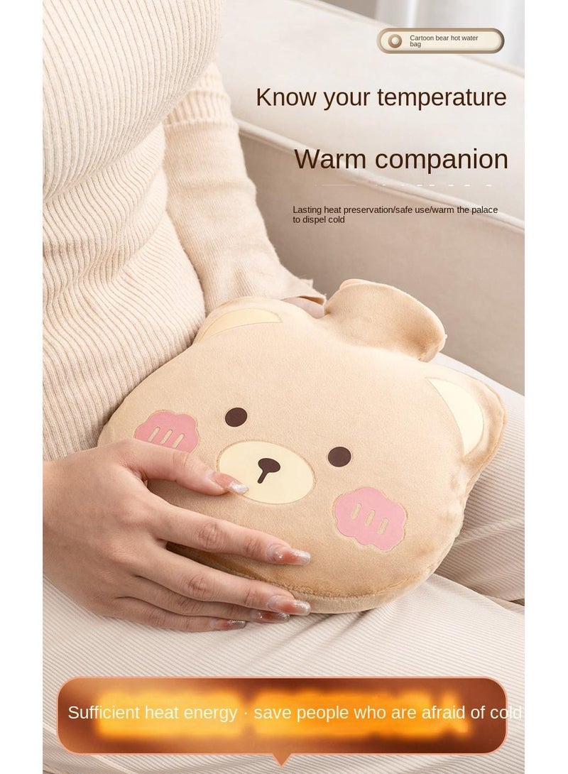 Lovely Animals Warm Water Bag Mini Portable Hot Hand Bag Waterflooding PVC Bag 1300ml