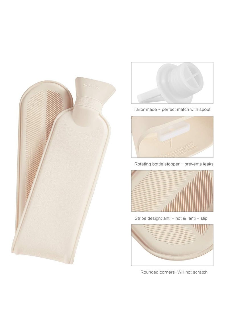 Hot Water Bottle with Knitted Cover,2L Bag for and Cold Compress, Party Wedding, DIY Crafts (About 420pcs Spiral Shape)
