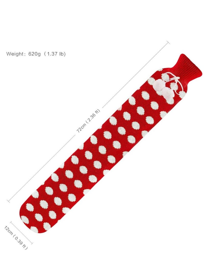 Hot Water Bottle with Knitted Cover,2L Bag for and Cold Compress, Party Wedding, DIY Crafts (About 420pcs Spiral Shape)