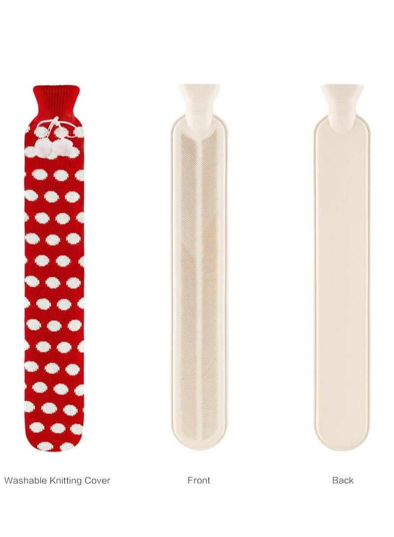 Hot Water Bottle with Knitted Cover,2L Bag for and Cold Compress, Party Wedding, DIY Crafts (About 420pcs Spiral Shape)