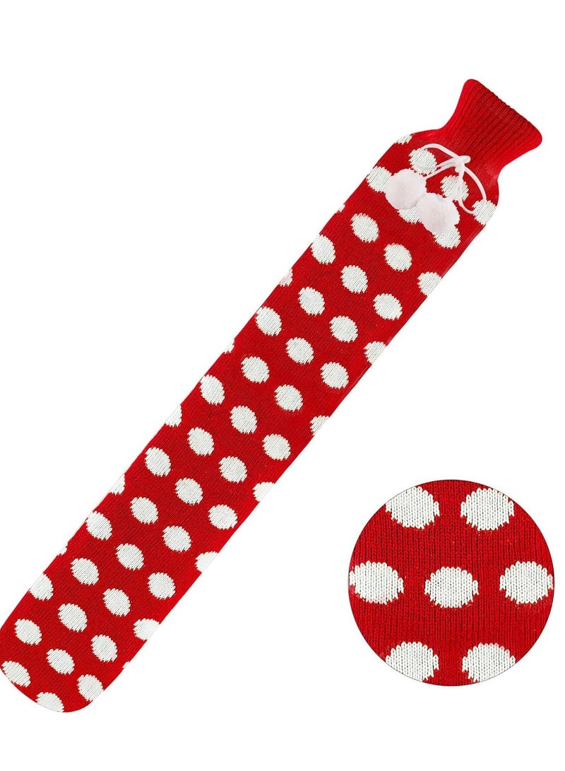 Hot Water Bottle with Knitted Cover,2L Bag for and Cold Compress, Party Wedding, DIY Crafts (About 420pcs Spiral Shape)