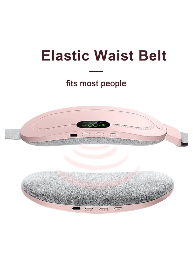 Smart Warm Palace Belt - Menstrual Heat Pad - 3 Heat Levels - 4 Massage Modes - Fast Heat Belly Wrap - Back or Belly Pain Relief