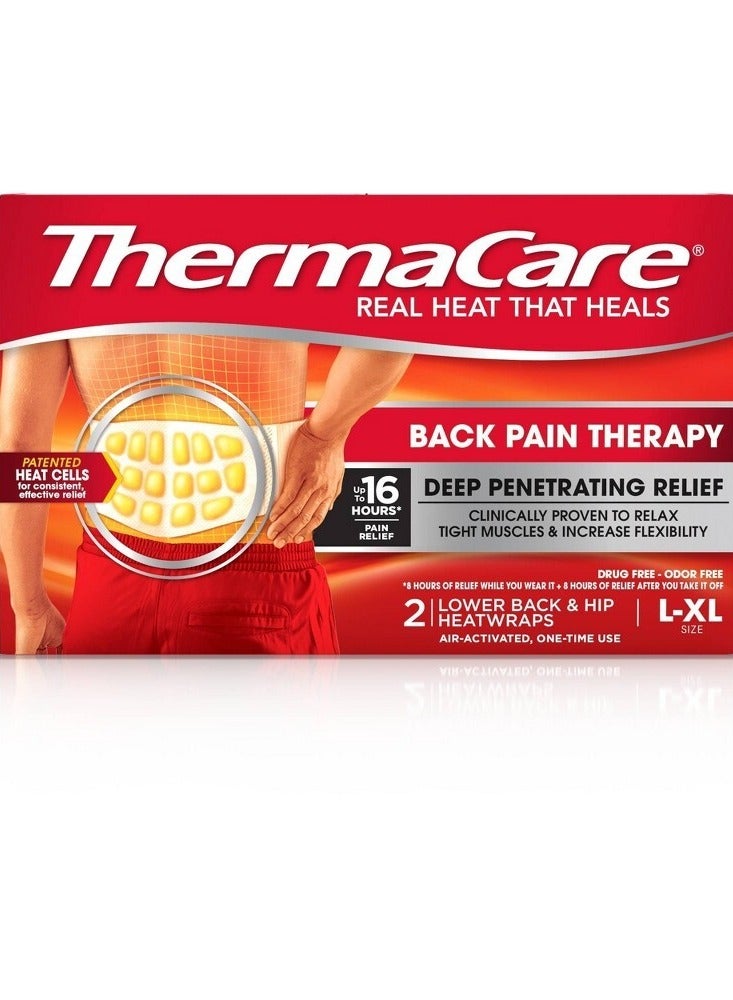 Advanced Back Pain Therapy OneTime Lower Back and Hip Heatwraps