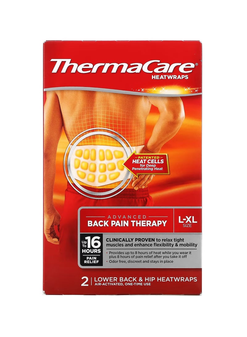 Advanced Back Pain Therapy OneTime Lower Back and Hip Heatwraps
