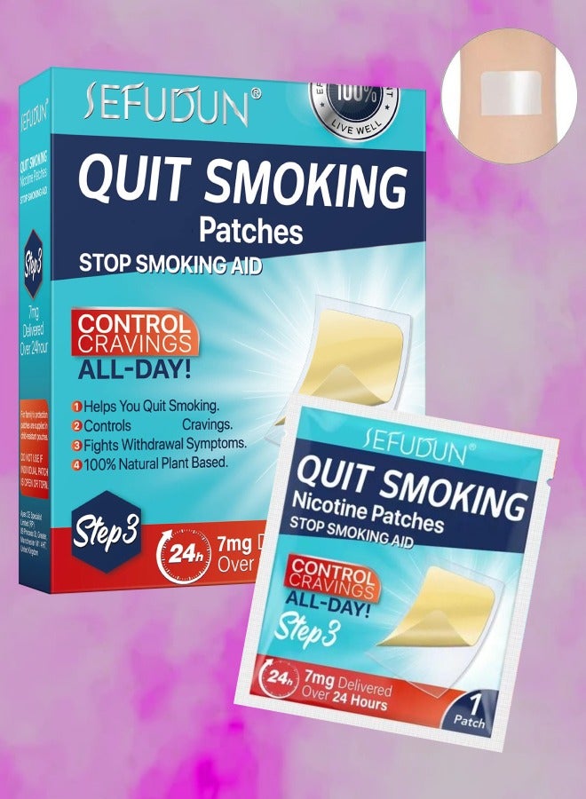 30 Count Quit Smoking Patches Step 3 Smoking Aid to Quit Smoking Transdermal System Patch to Help Quit Smoking Quit Smoking Stickers Stop Smoking Aid Anti Smoking Patches 7mg