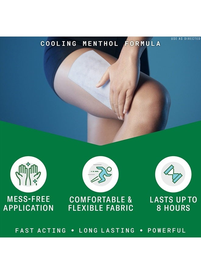 XL Patches Menthol Pain Relieving Patches (4/Box) 2 Sizes Up To 8 Hours Of Long Lasting Pain Relief Of Sore Muscles, Arthritis, Simple Backaches, And Joint Pain (Packaging May Vary)