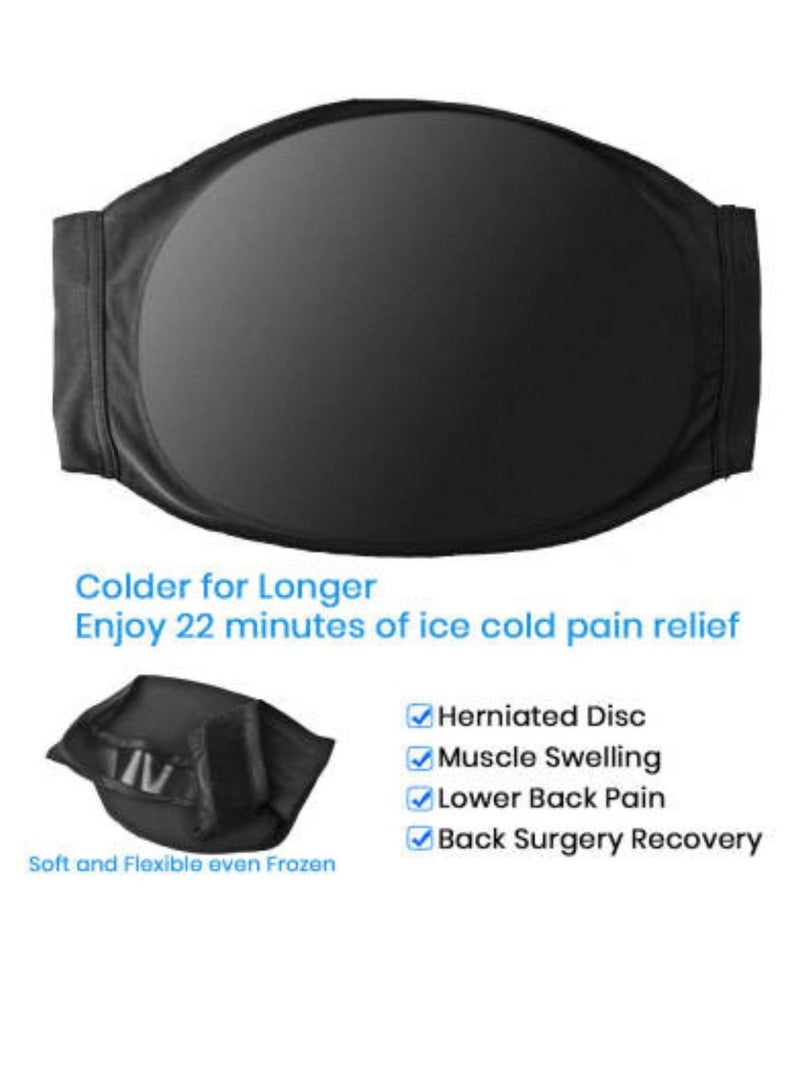 Cold Compression Waist Wrap Gel Ice Pack Reusable Hot and Cold Therapy for Lower Pain Relief