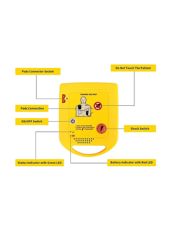 Mini AED Trainer, XFT Portable Essentials AED Training Device For Beginner - XFT-D0009