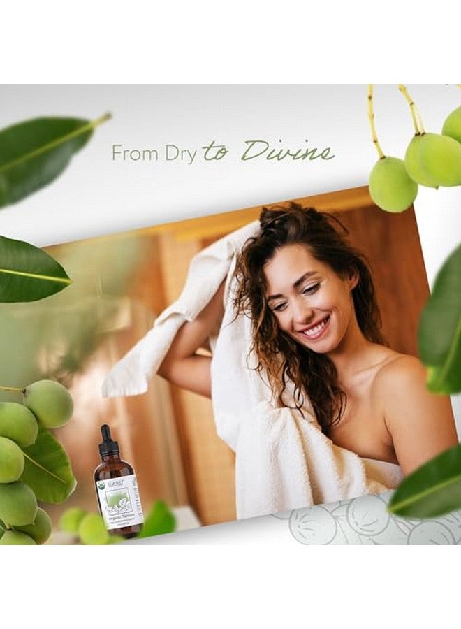 Organic Tamanu Oil Huge 4 Oz (120Ml) Value Size Usda Certified Organic Tamanu Oil Cold Pressed Carrier Oil For Face Body Lips Nails Shampoo & Conditioner