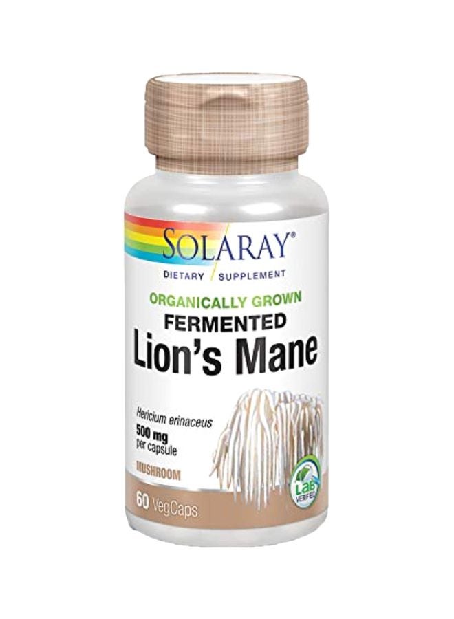 Fermented Lion's Mane 500 mg - 60 Veg Capsules