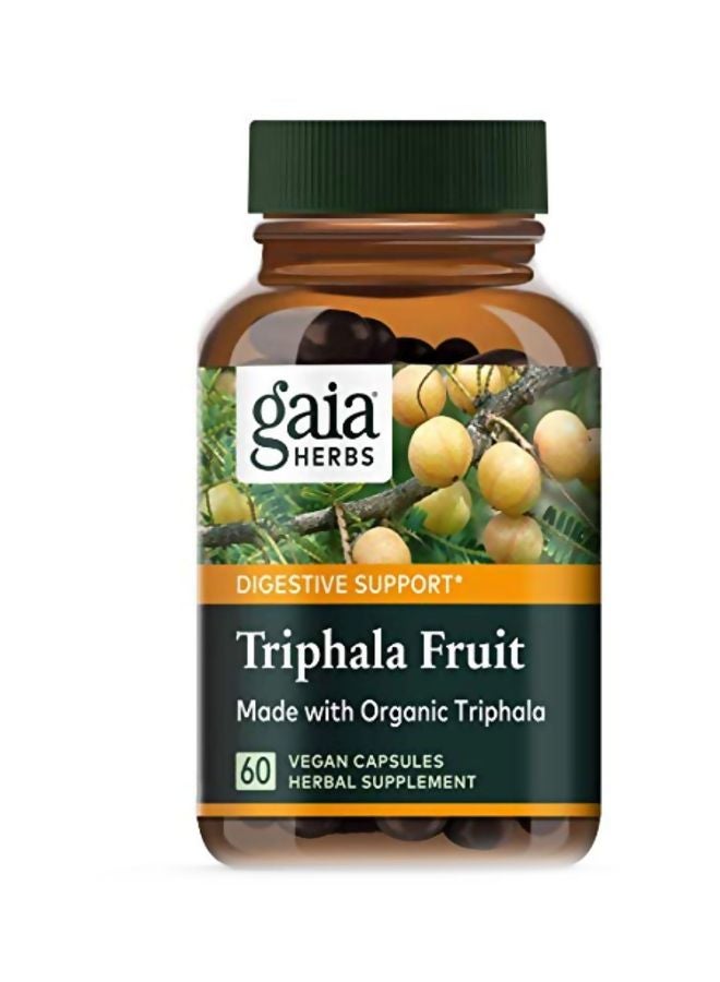 Triphala Fruit Herbal Supplement - 60 Vegan Capsules