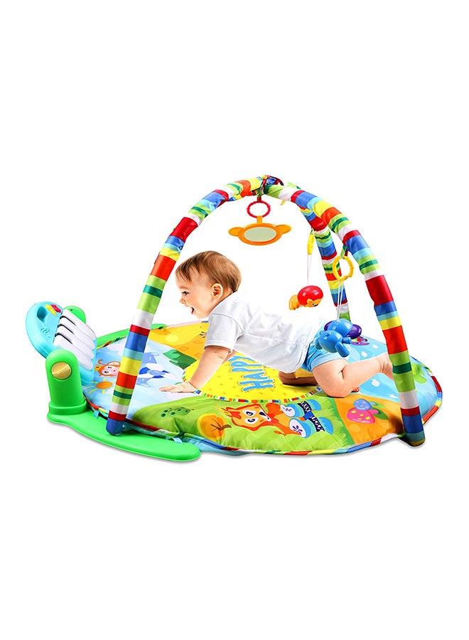 Educational Children's Musical, Fitness Mat With Piano Microphone And Pendants 55x86x86cm