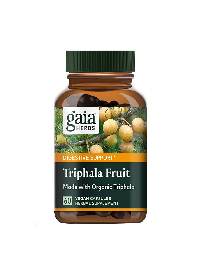 Triphala Fruit Herbal Supplement - 60 Vegan Capsules