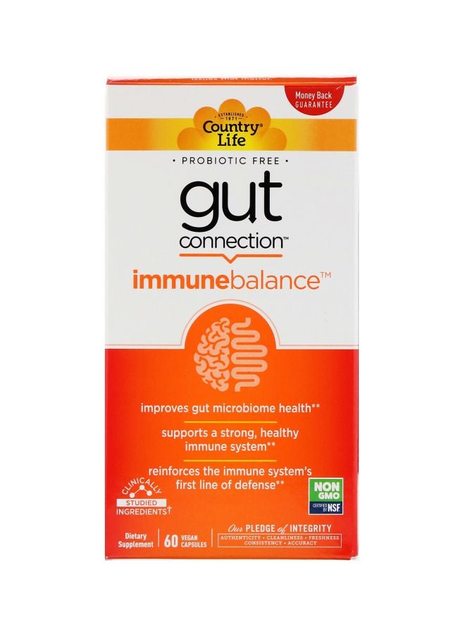 Gut Connection Immune Balance Dietary Supplement - 60 Vegan Capsules