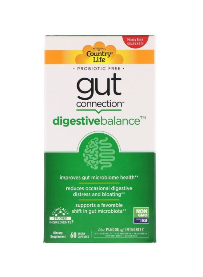 Gut Connection Digestive Balance Dietary Supplement - 60 Vegan Capsules