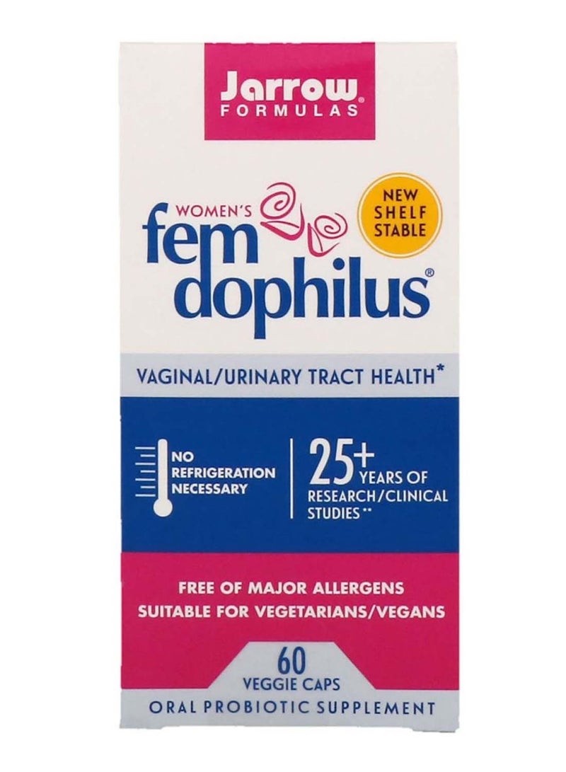 Fem Dophilus Oral Probiotic Supplement- 60 Veggie Capsules