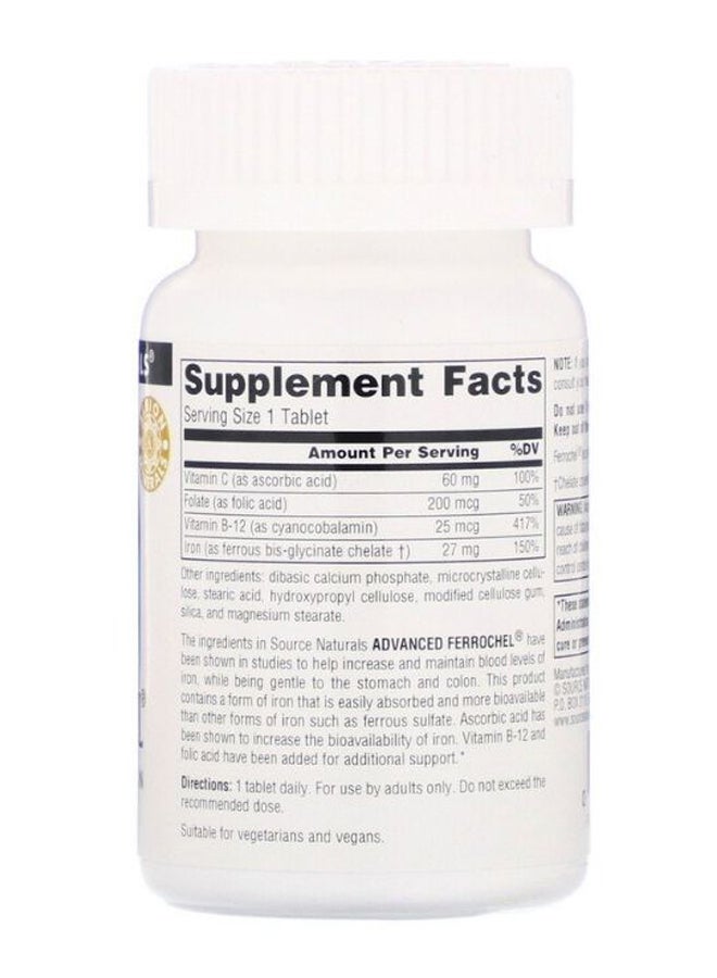 Advanced Ferrochel Dietary Supplement - 180 Tablets