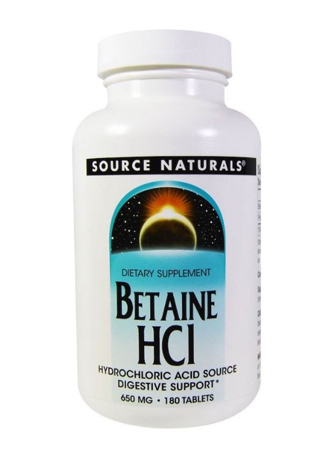 Betaine HCL Digestive Support - 180 Tablets