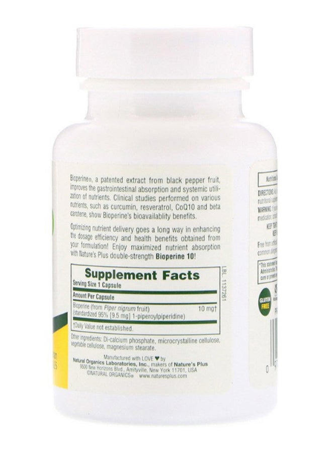 Bioperine 10 Maximized Nutrient Absorption- 90 Capsules