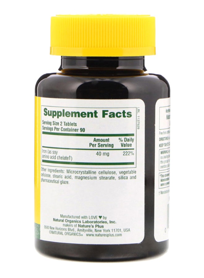 Iron Amino Acid Chelate - 180 Tablets