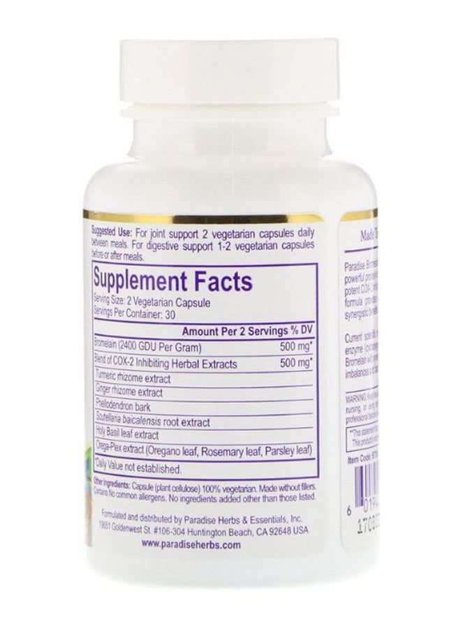 Bromelain Dietary Supplement - 60 Capsules