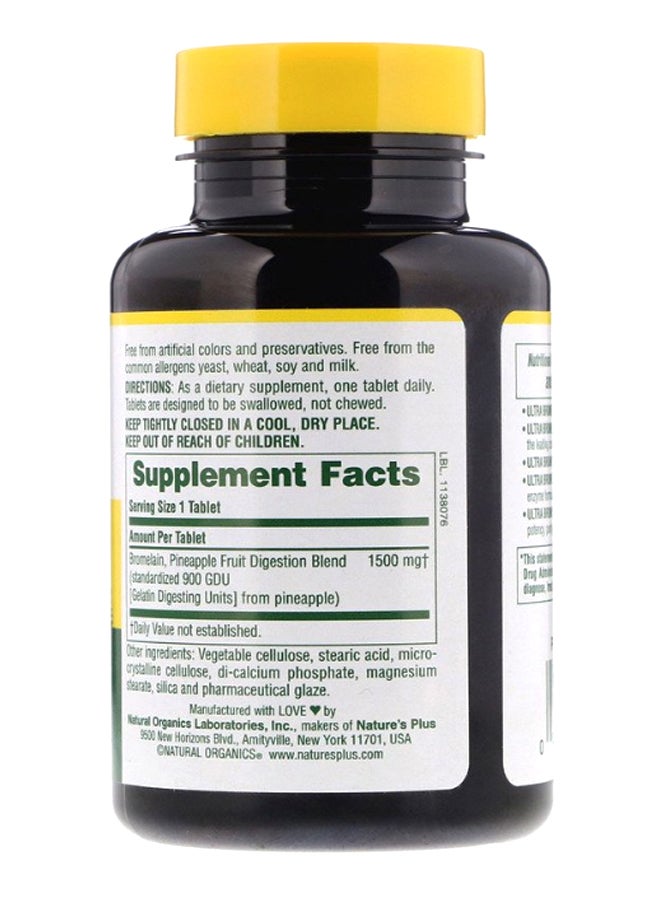 Ultra Maximum Potency Bromelain Supplement - 60 Tablets