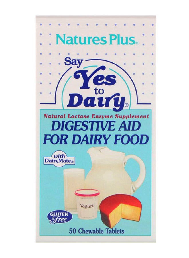 Say Yes To Dairy Digestive Aid - 50 Chewable Tablets