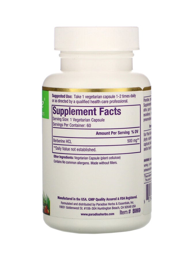 Berberine Dietary Supplement - 60 Capsules