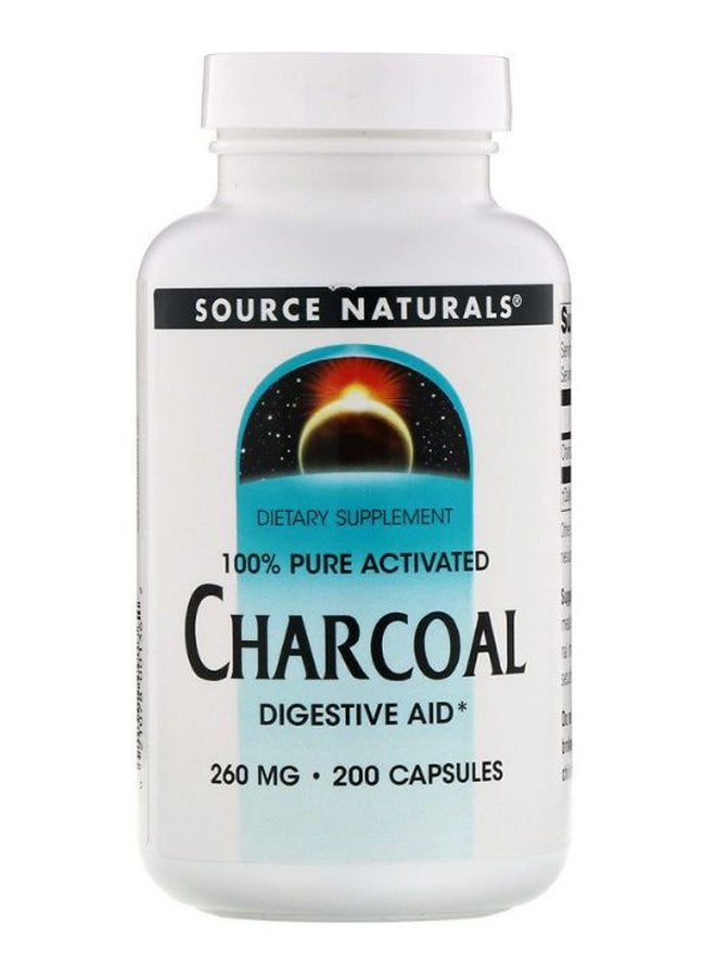 Charcoal Digestive Aid - 200 Capsules