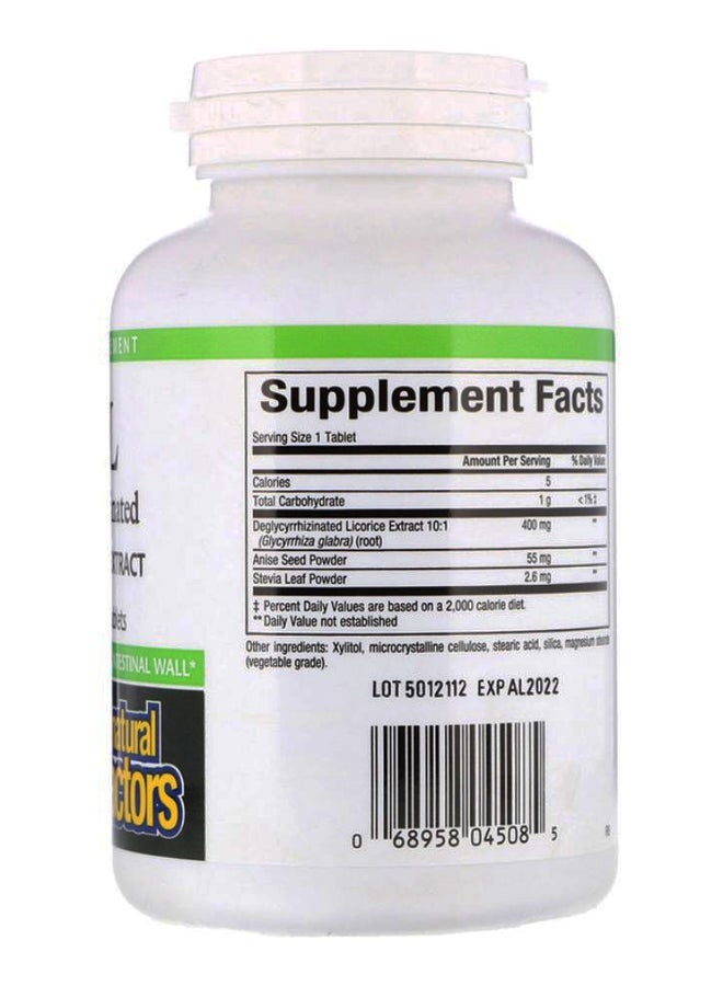 DGL Decriminalization Licorice Root Extract - 90 Tablets