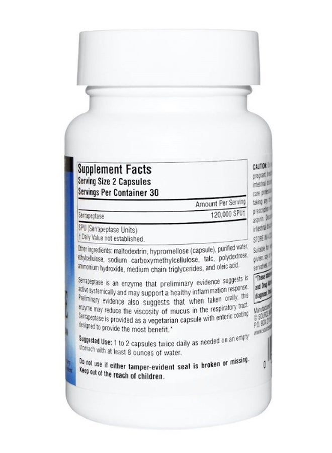 Serrapeptase - 60 Capsules