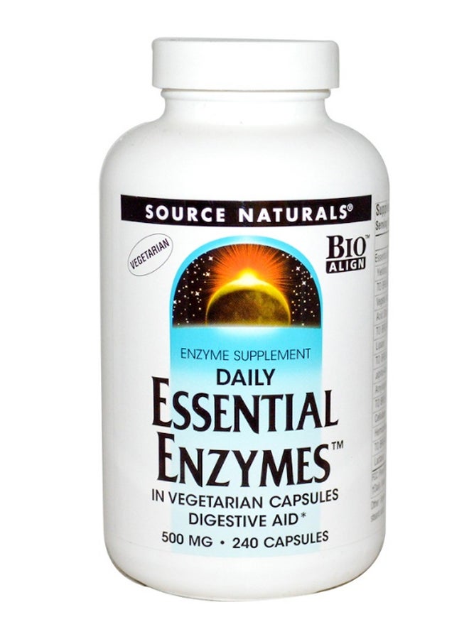 Vegetarian Daily Essential Enzymes Digestive Aid - 240 Tablets