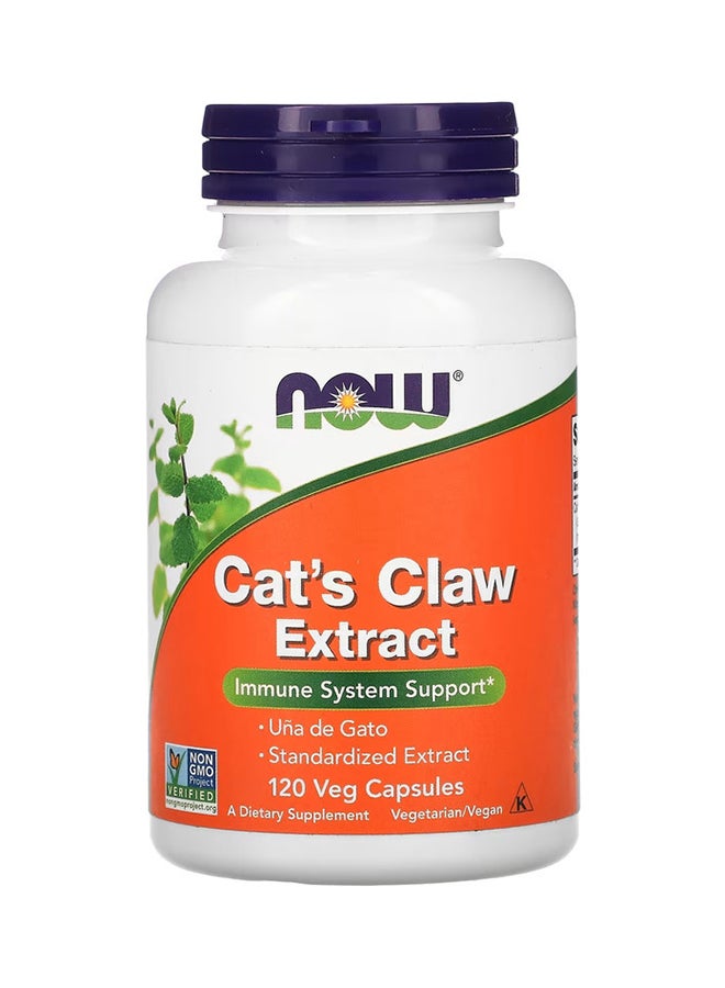 Immune Support Cats Claw Extract - 120 Veg Capsules