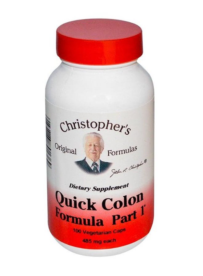 Quick Colon Formula Part 1 Dietary Supplement - 100 Capsule