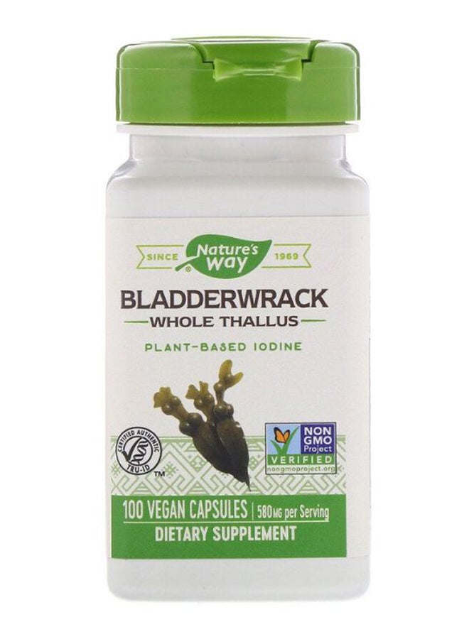 Bladderwrack Whole Thallus Dietary Supplement - 100 Capsules