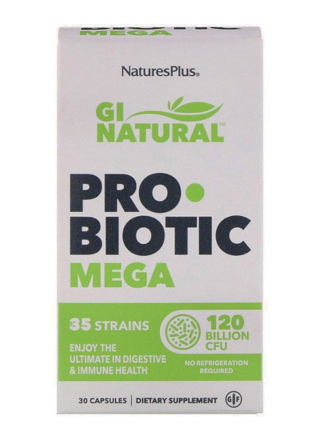 GI Natural Probiotic Mega Dietary Supplement - 30 Capsules