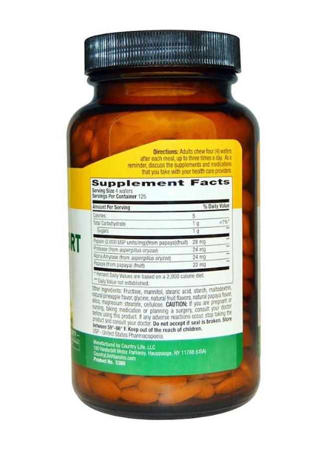 Papaya Digestive Support - 500 Chewable Wafers