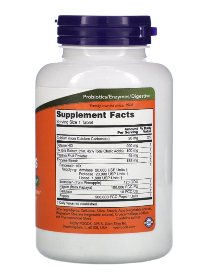 Now Foods Super Enzymes Dietary Supplement 180 Tablets