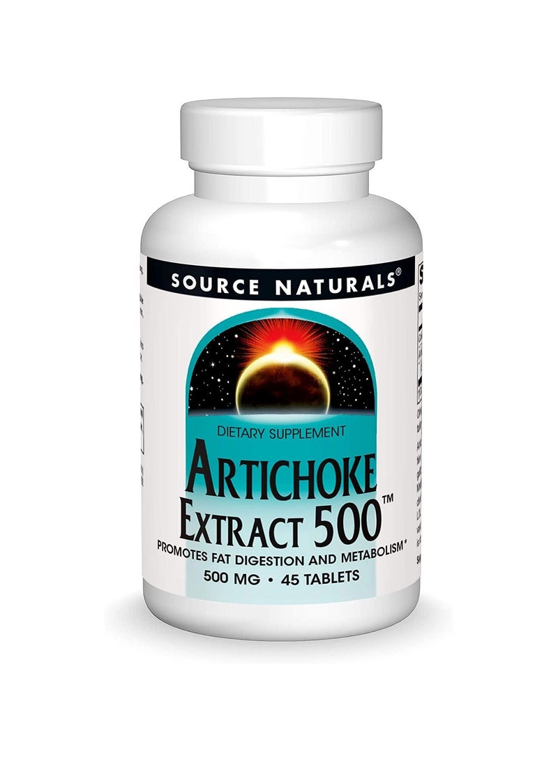 Source Naturals Artichoke Extract 500 45 Tablets