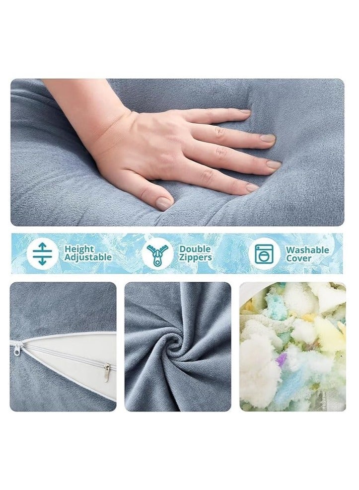 PLUSH Full Body U-Shape Pregnancy Pillow for Maternity Support & Baby Pillow for Head and Neck Support (Perfect Combo for Mom and Baby)